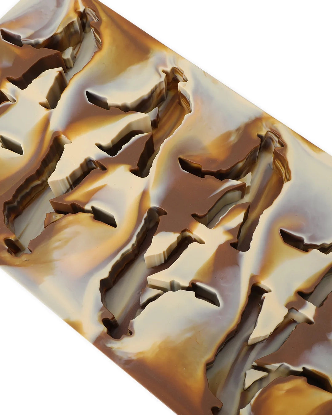 Digger Man Ice Tray - Brown Marble