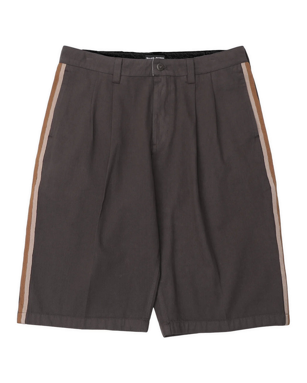 Herringbone Leagues Club Stripe Short - Dark Brown