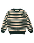 Striped Organic Knit Sweater - Dark Jade by Pass-Port