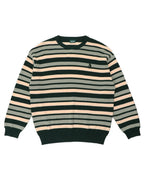Striped Organic Knit Sweater - Dark Jade by Pass-Port