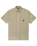 Wanderer Workers Check Shirt Short Sleeve - Khaki by Pass-Port