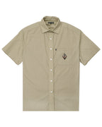 Wanderer Workers Check Shirt Short Sleeve - Khaki by Pass-Port