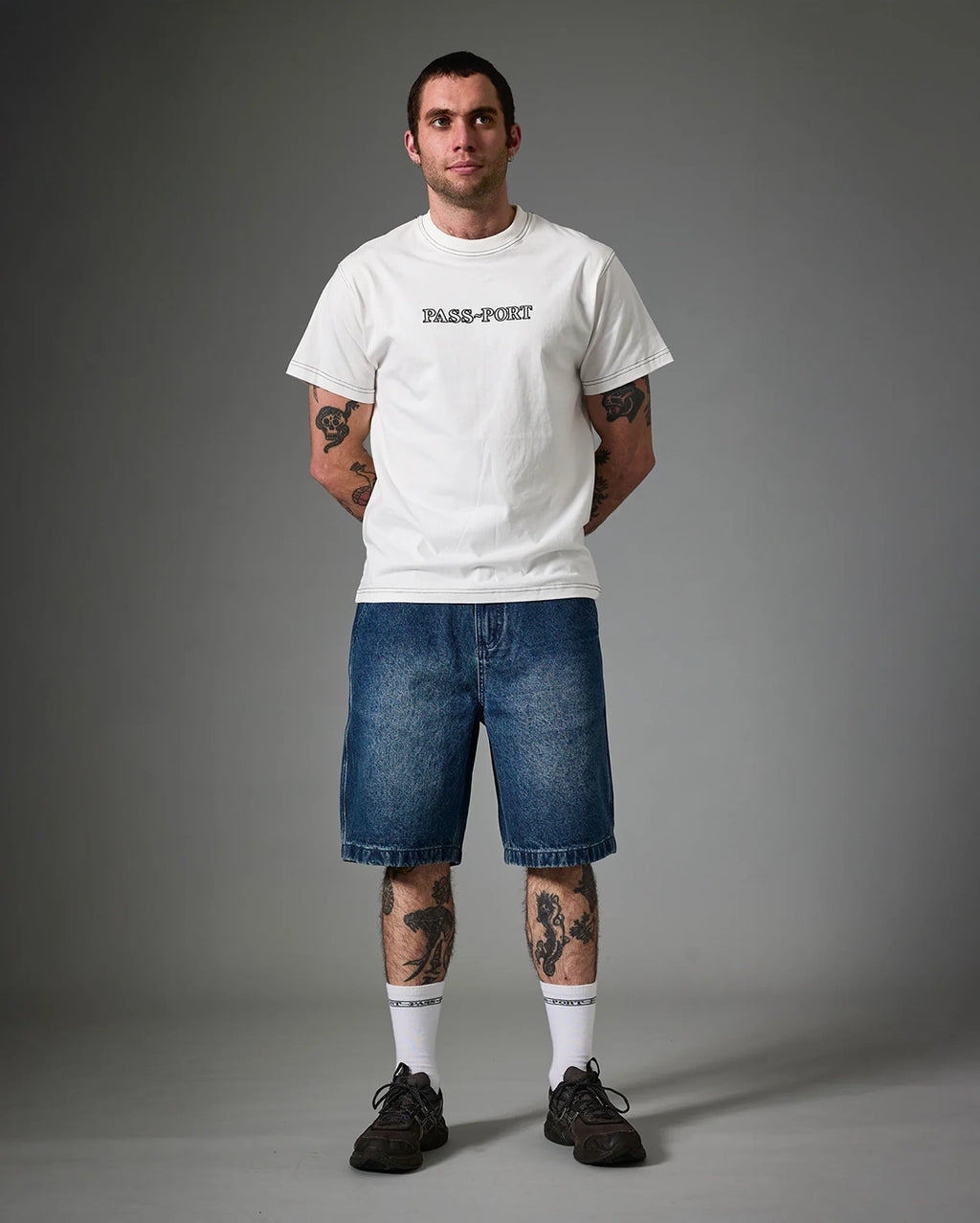 Workers Club Classic Jean Shorts - Washed Dark Indigo