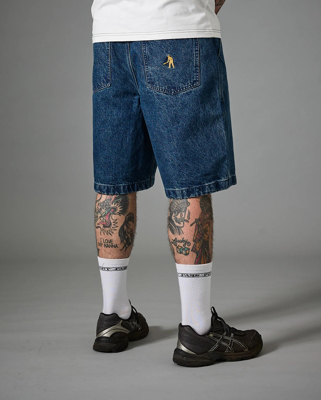 Workers Club Classic Jean Shorts - Washed Dark Indigo