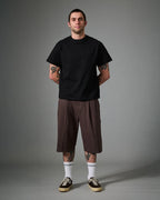 Herringbone Leagues Club Stripe Short - Dark Brown by Pass-Port - view 3