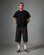 Herringbone Leagues Club Stripe Short - Vintage Black by Pass-Port - view 4