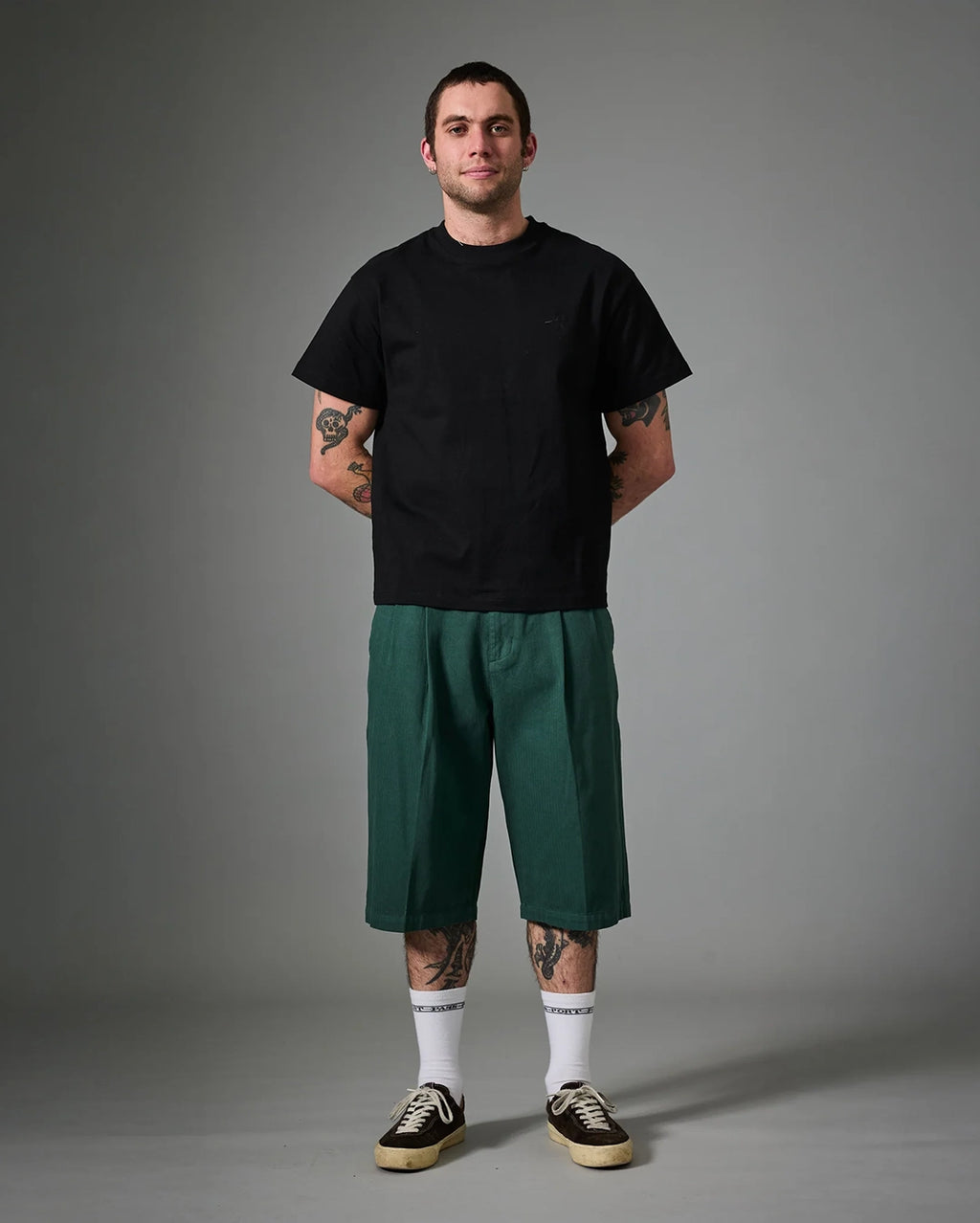 Herringbone Leagues Club Short - Hunter Green