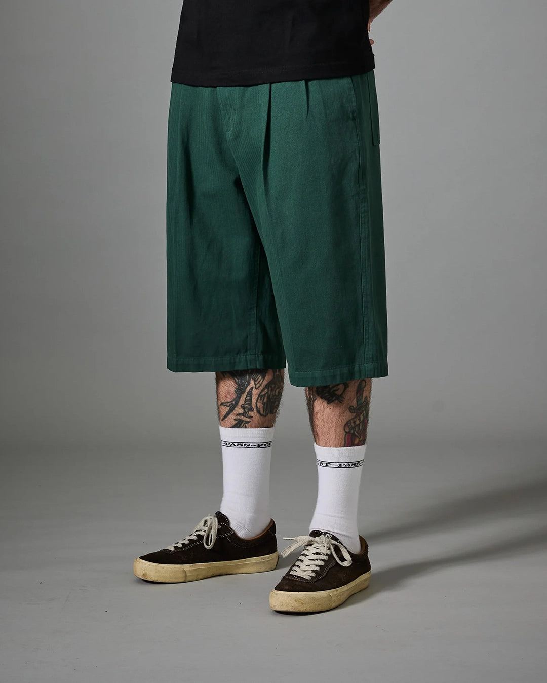 Herringbone Leagues Club Short - Hunter Green
