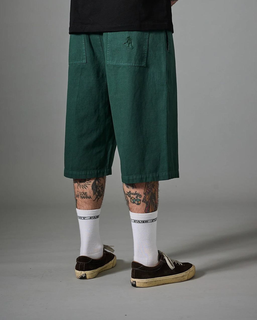 Herringbone Leagues Club Short - Hunter Green