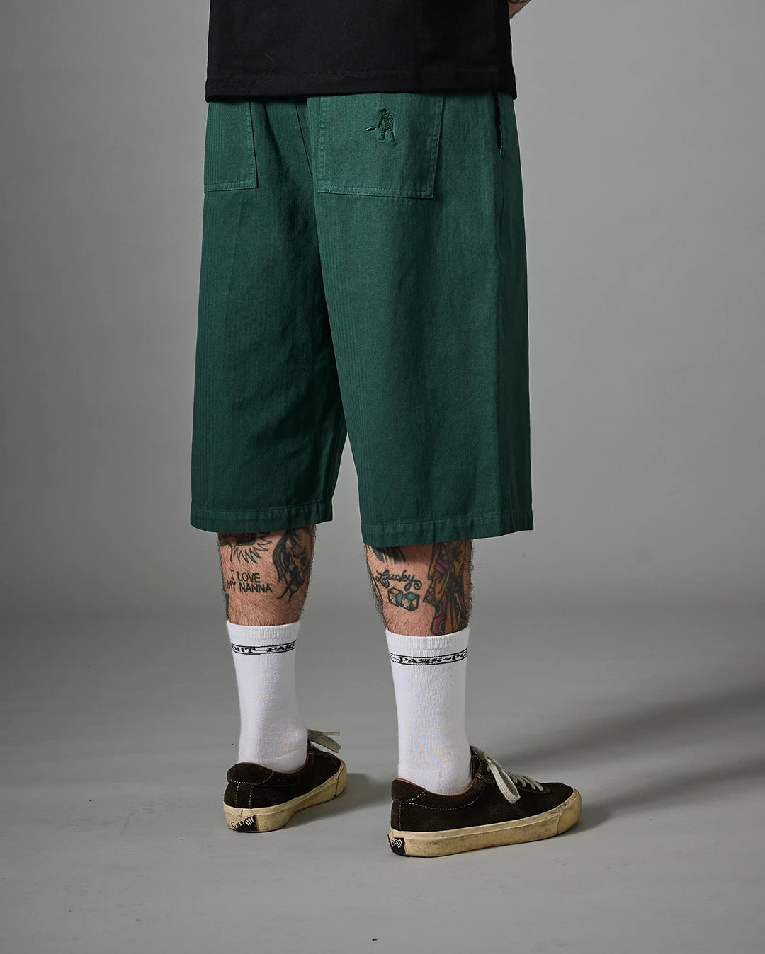 Herringbone Leagues Club Short - Hunter Green