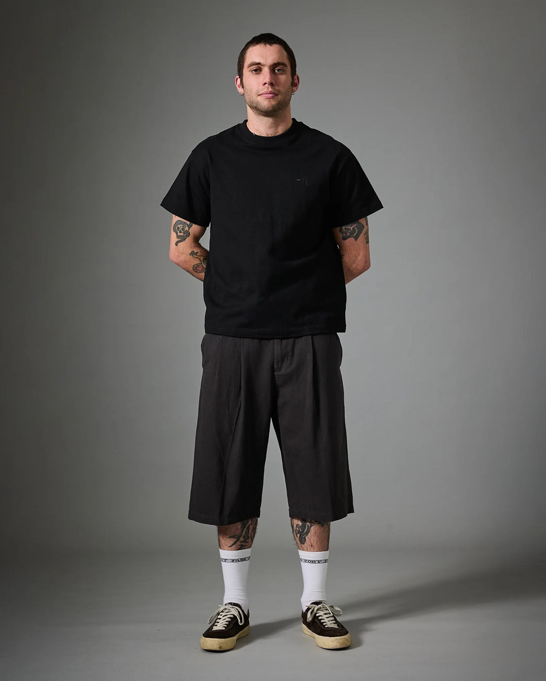 Herringbone Leagues Club Short - Vintage Black