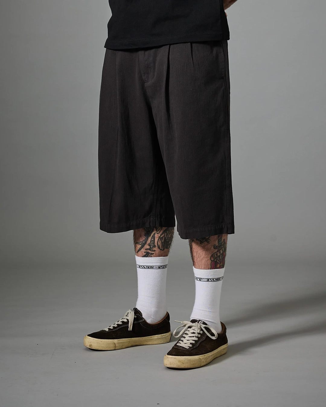 Herringbone Leagues Club Short - Vintage Black