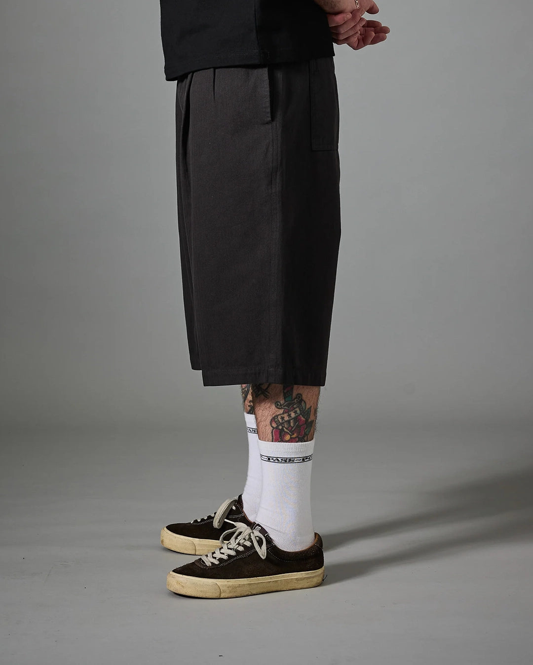 Herringbone Leagues Club Short - Vintage Black