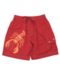 Seafood Staff Boardshorts - Lobster Red by Pass-Port