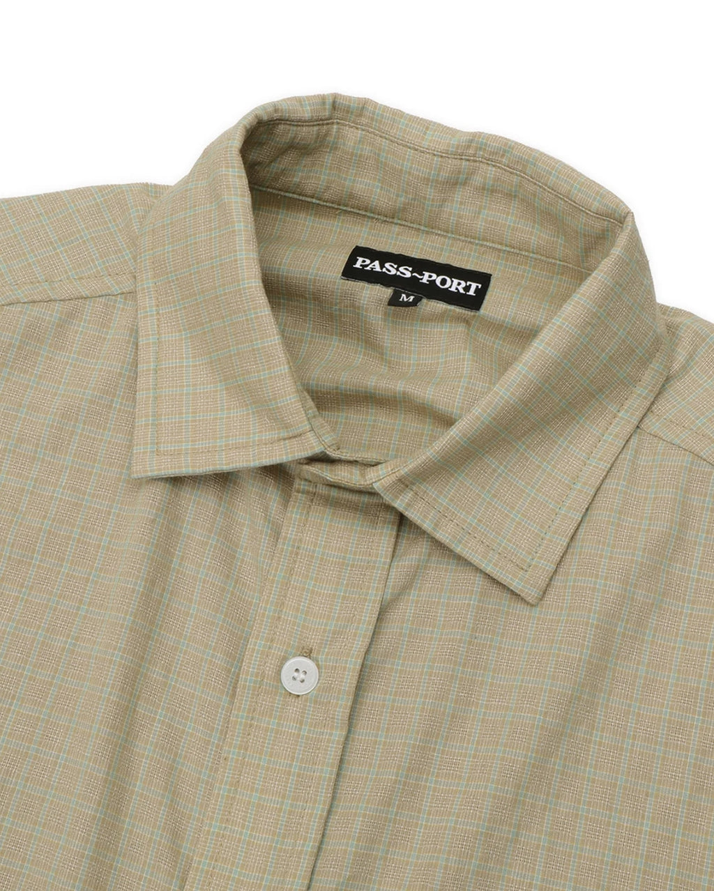 Wanderer Workers Check Shirt Short Sleeve - Khaki