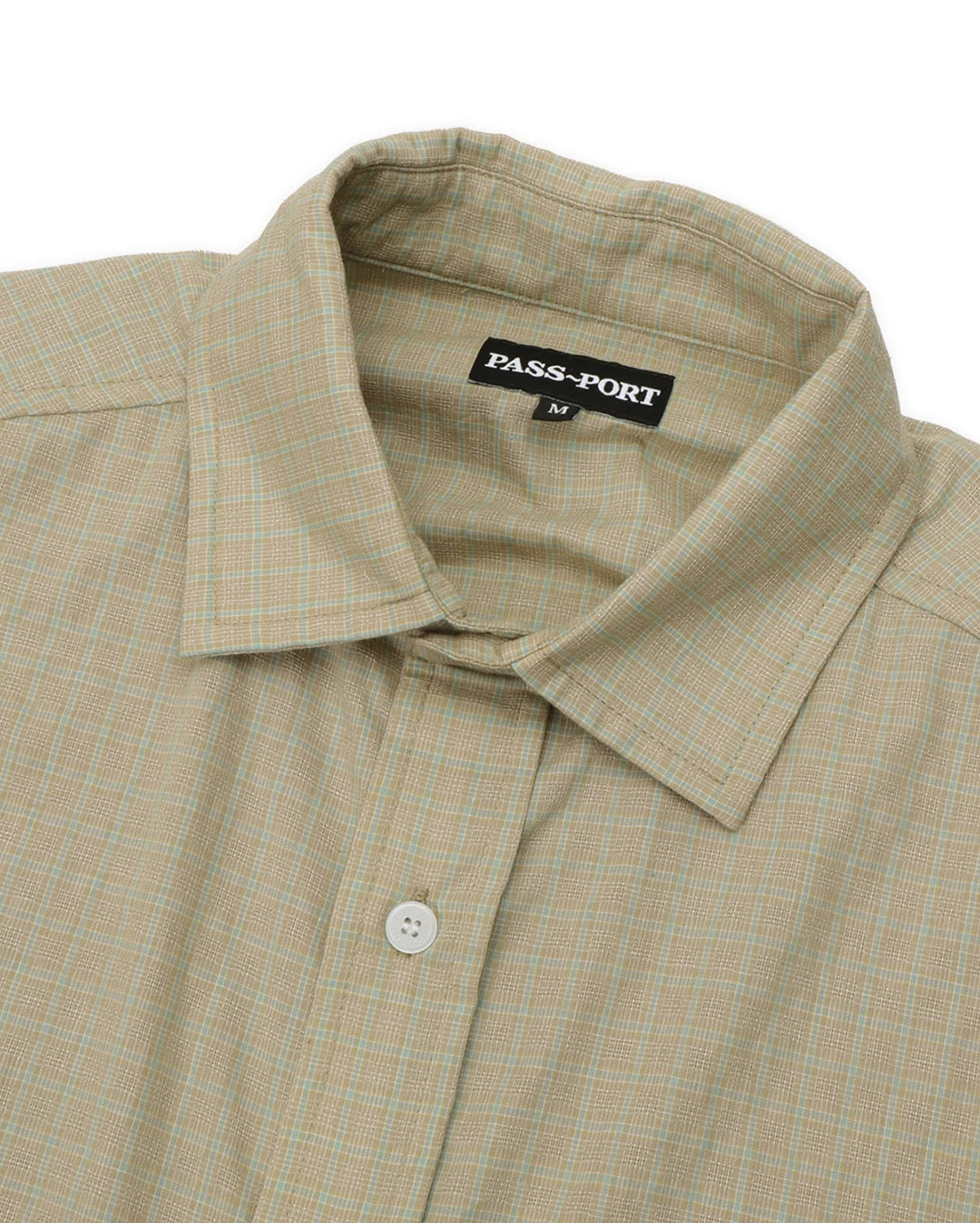 Wanderer Workers Check Shirt Short Sleeve - Khaki