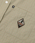 Wanderer Workers Check Shirt Short Sleeve - Khaki by Pass-Port - view 3