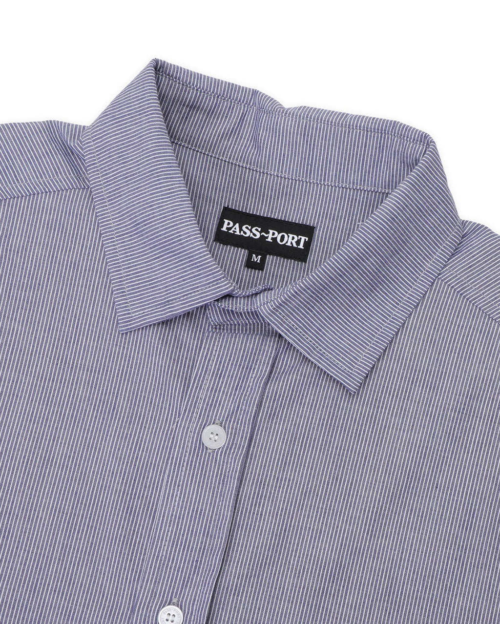 Workers Stripe Short Sleeve Shirt - Indigo