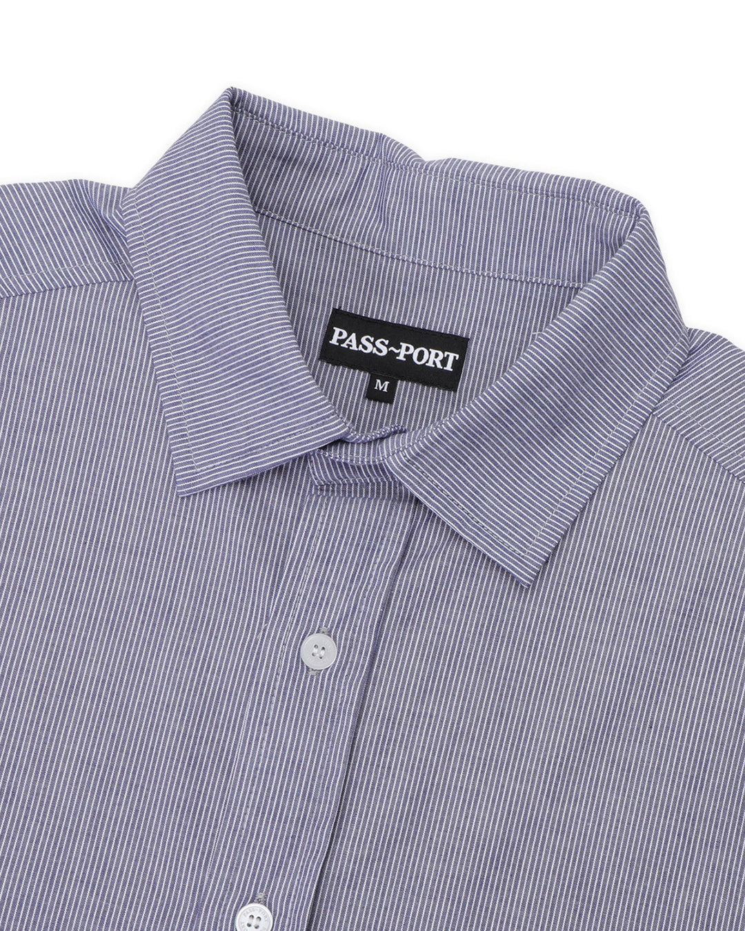 Workers Stripe Short Sleeve Shirt - Indigo