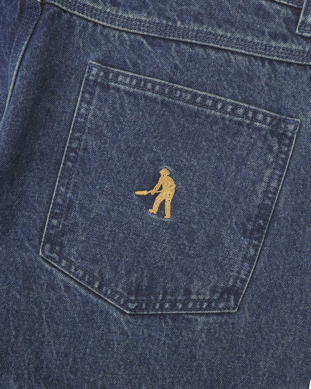 Workers Club Classic Jean Shorts - Washed Dark Indigo