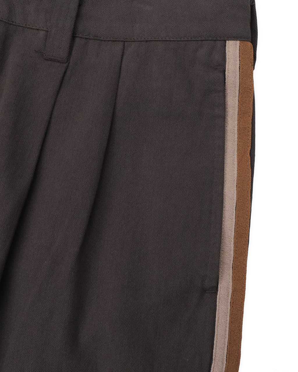 Herringbone Leagues Club Stripe Short - Dark Brown
