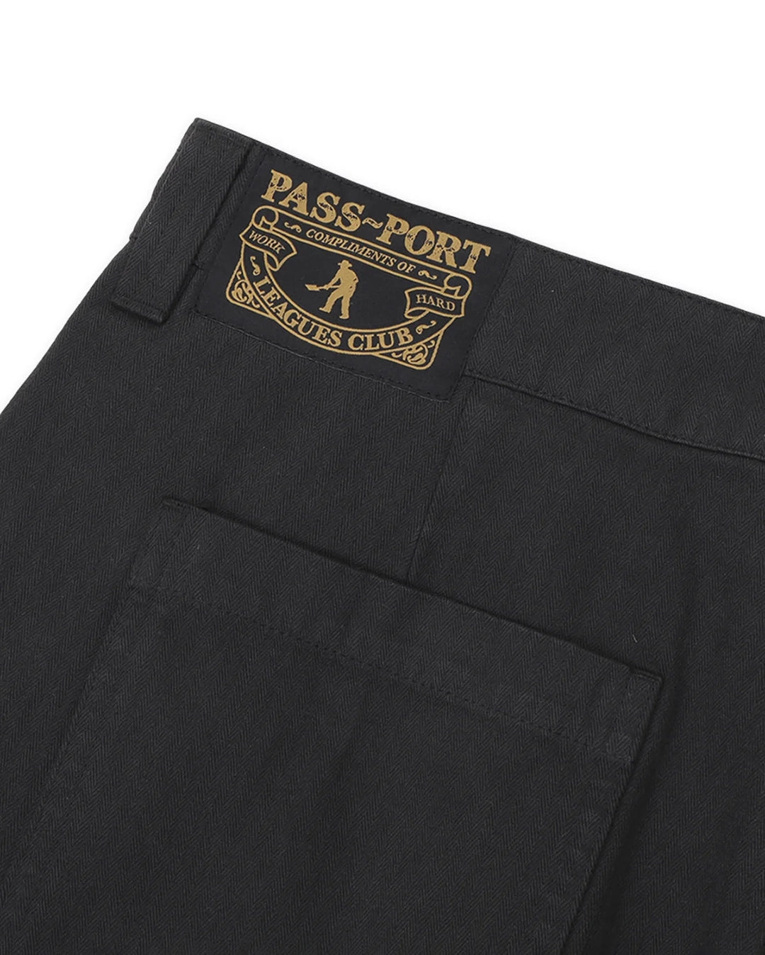 Herringbone Leagues Club Short - Vintage Black