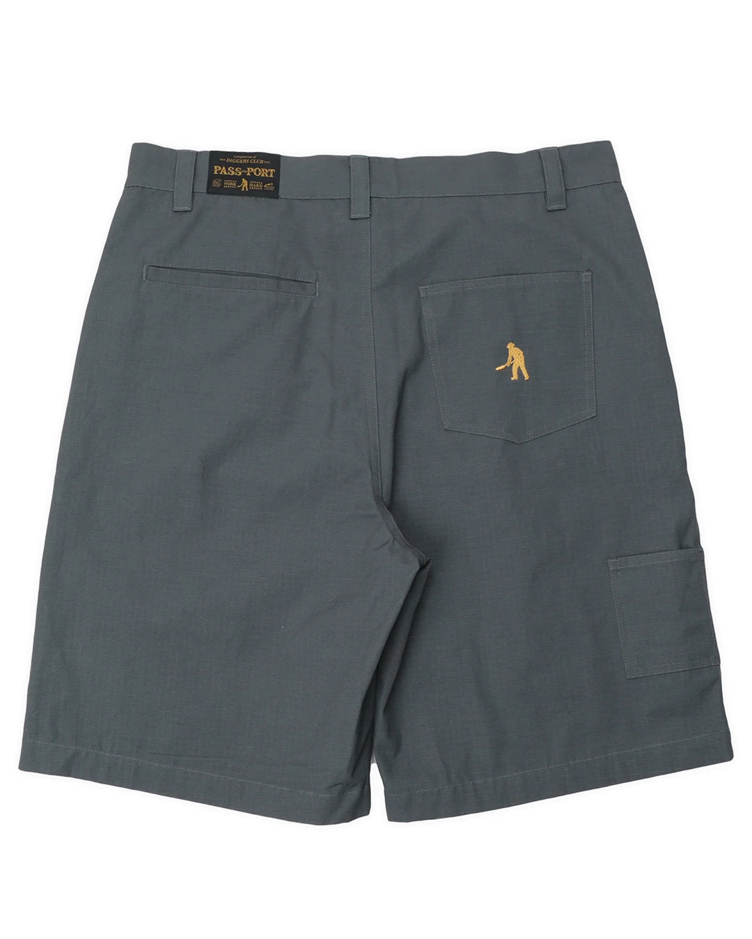 Ripstop Double Knee Diggers Club Short - Steel Blue