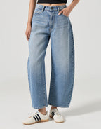 Gigi Barrel Denim Jeans by Rollas - view 5