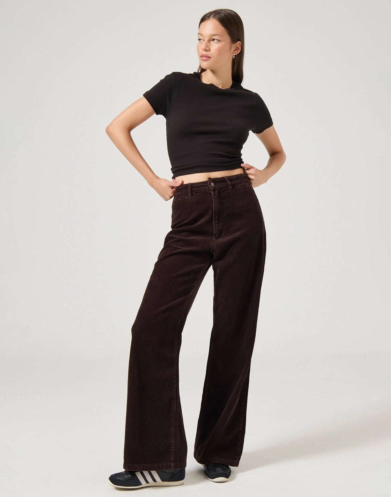 Sailor Long Cord Jeans - Chocolate