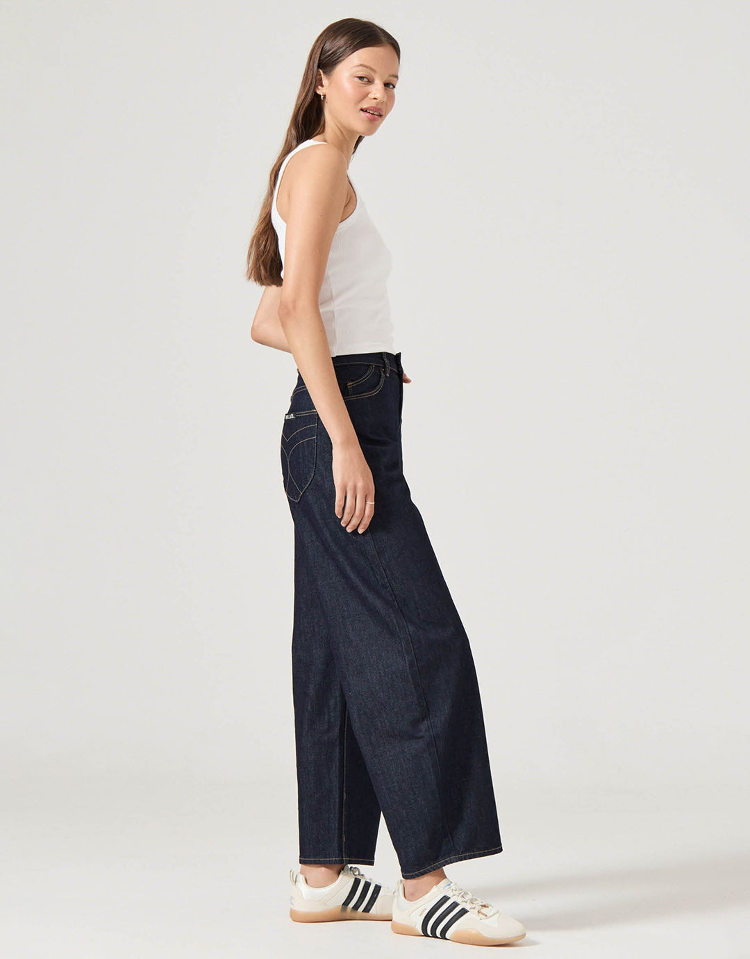 Gigi Barrel Denim Jeans - Rinse Denim