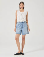 Super Mirage Denim Shorts - Lennon Blue by Rollas - view 3