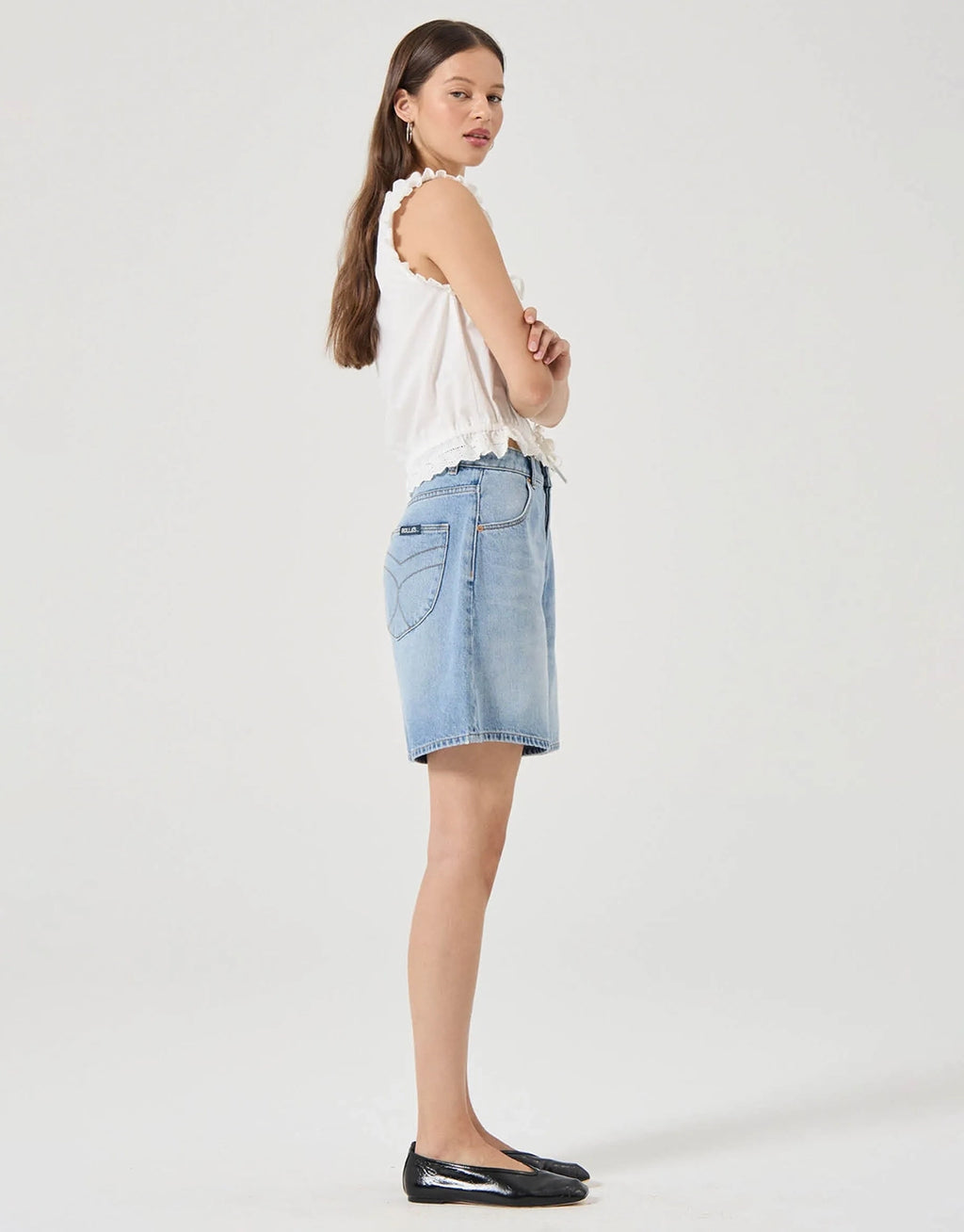 Super Mirage Denim Shorts - Lennon Blue