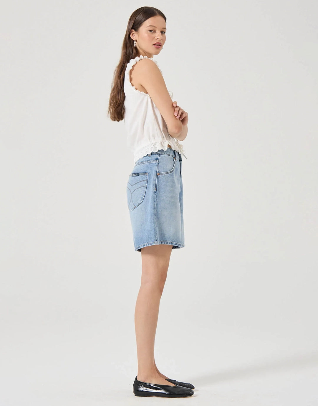 Super Mirage Denim Shorts - Lennon Blue