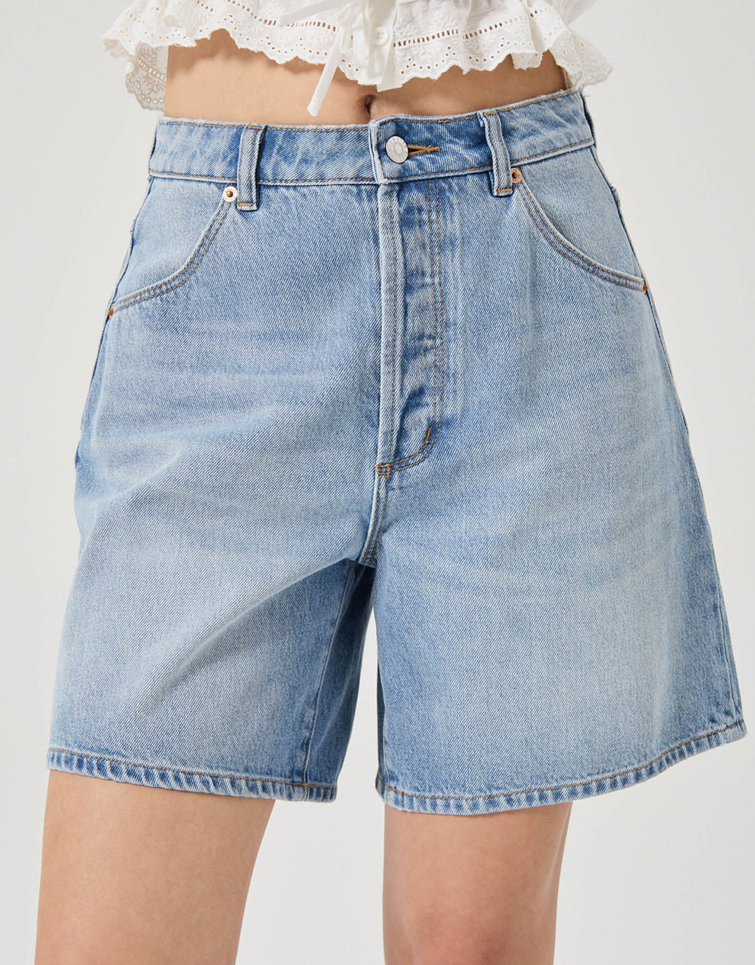 Super Mirage Denim Shorts - Lennon Blue