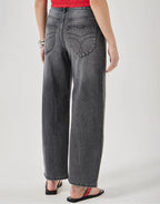 Gigi Barrel Jeans - Black Mountain by Rollas - view 5