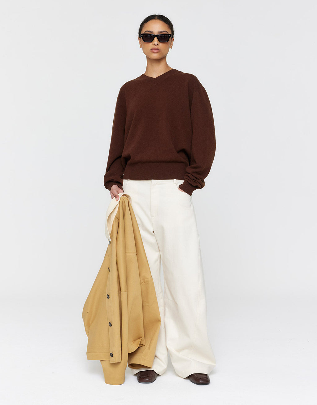 Amina Jumper - Brown by Ricochet - view 2