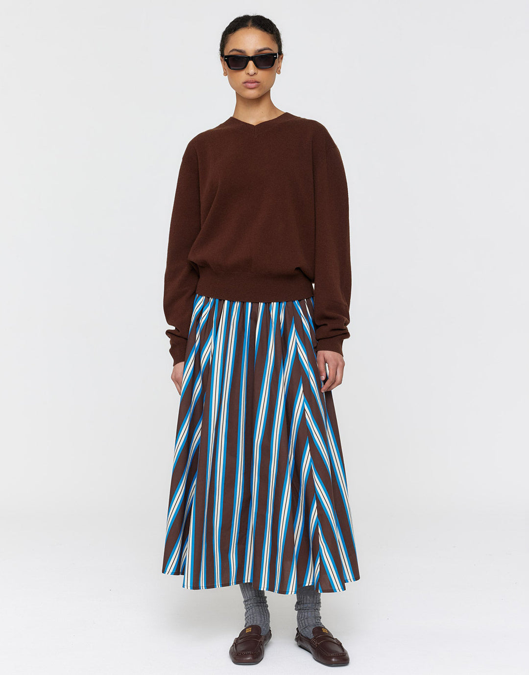 Amina Jumper - Brown by Ricochet - view 5