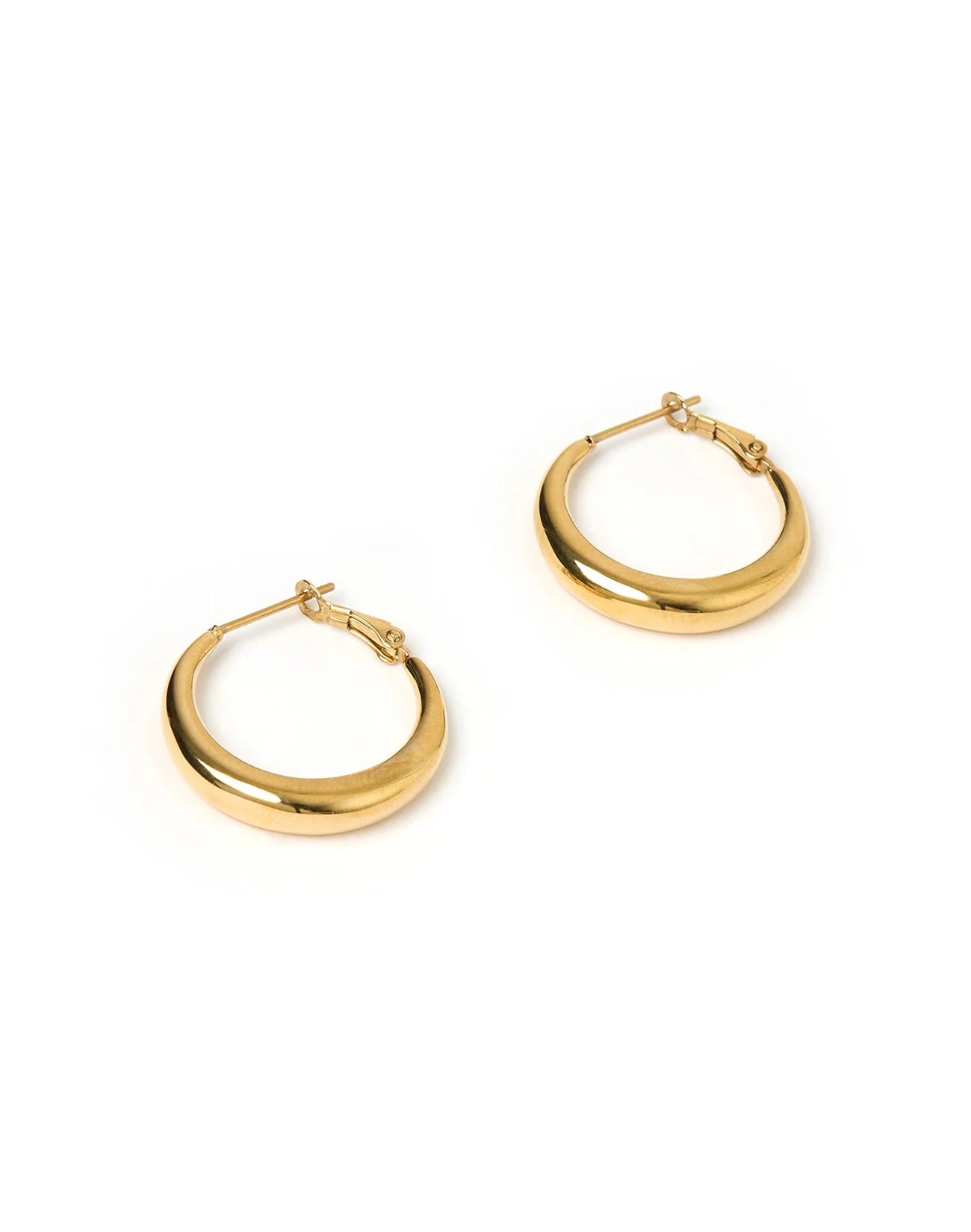 Riley Gold Hoop Earrings - Small