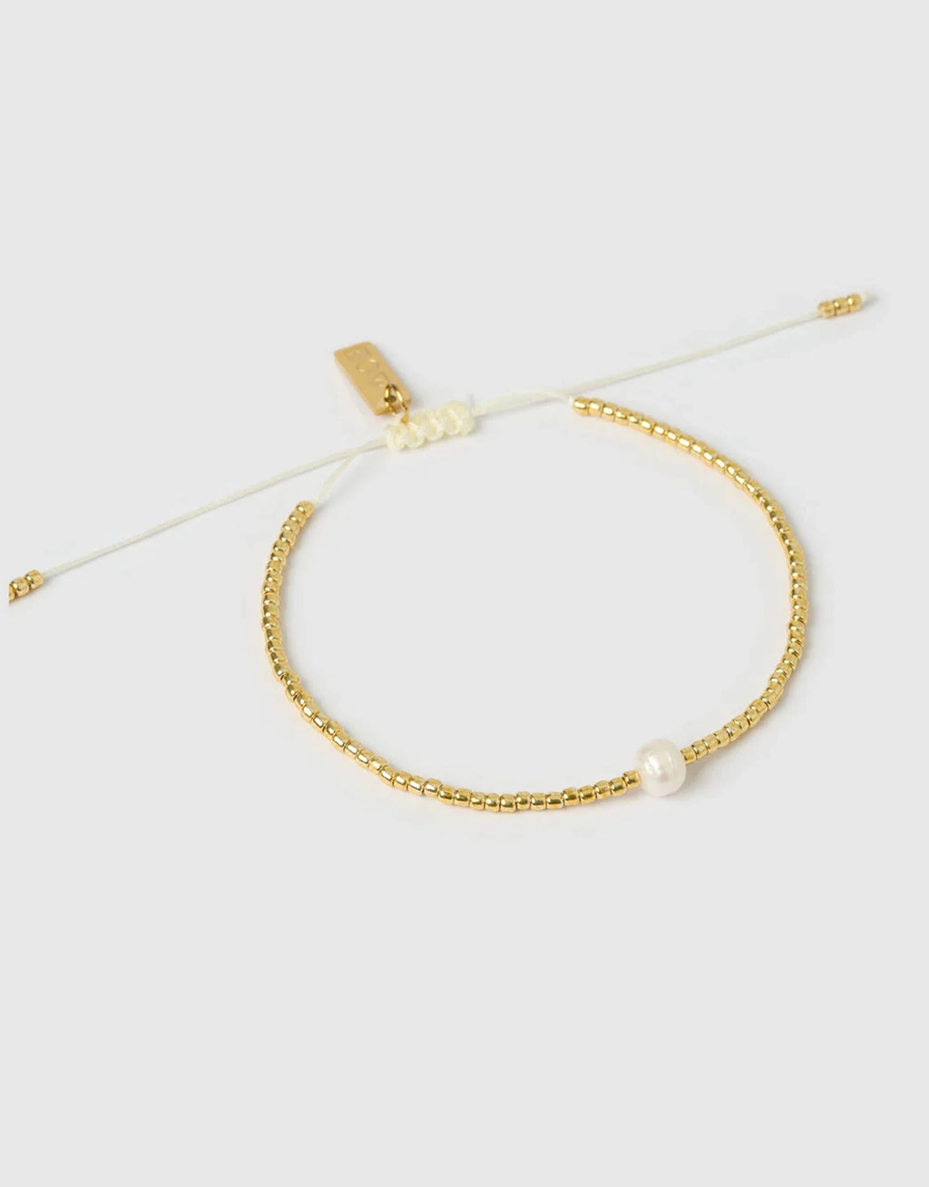River Gold and Pearl Bracelet