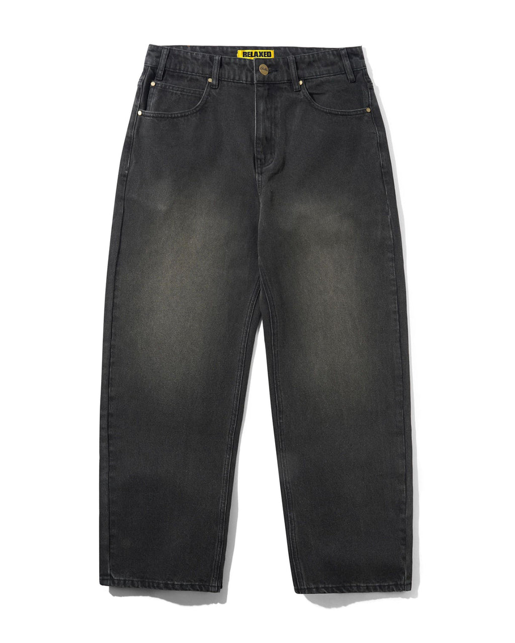 Racer Denim Jeans - Faded Black