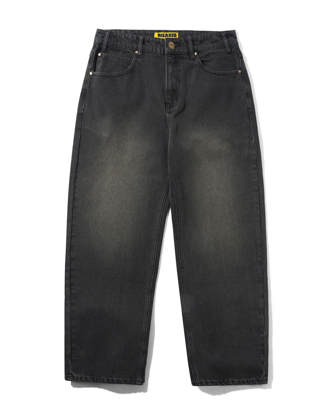 Racer Denim Jeans - Faded Black