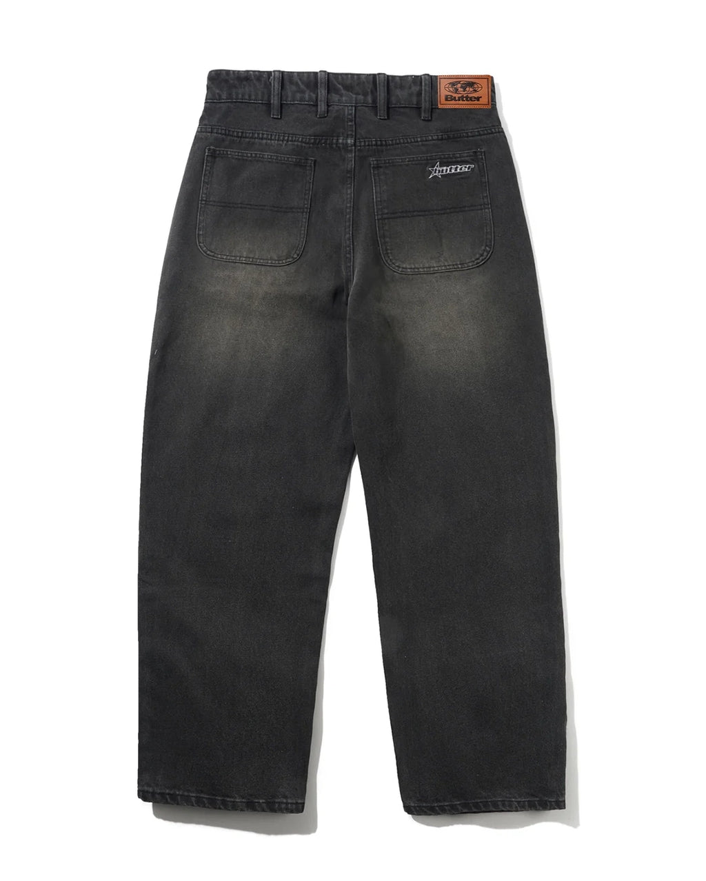 Racer Denim Jeans - Faded Black