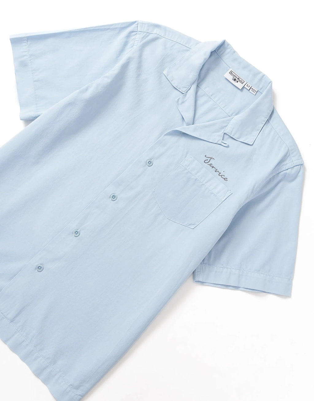 Script Resort Shirt - Powder