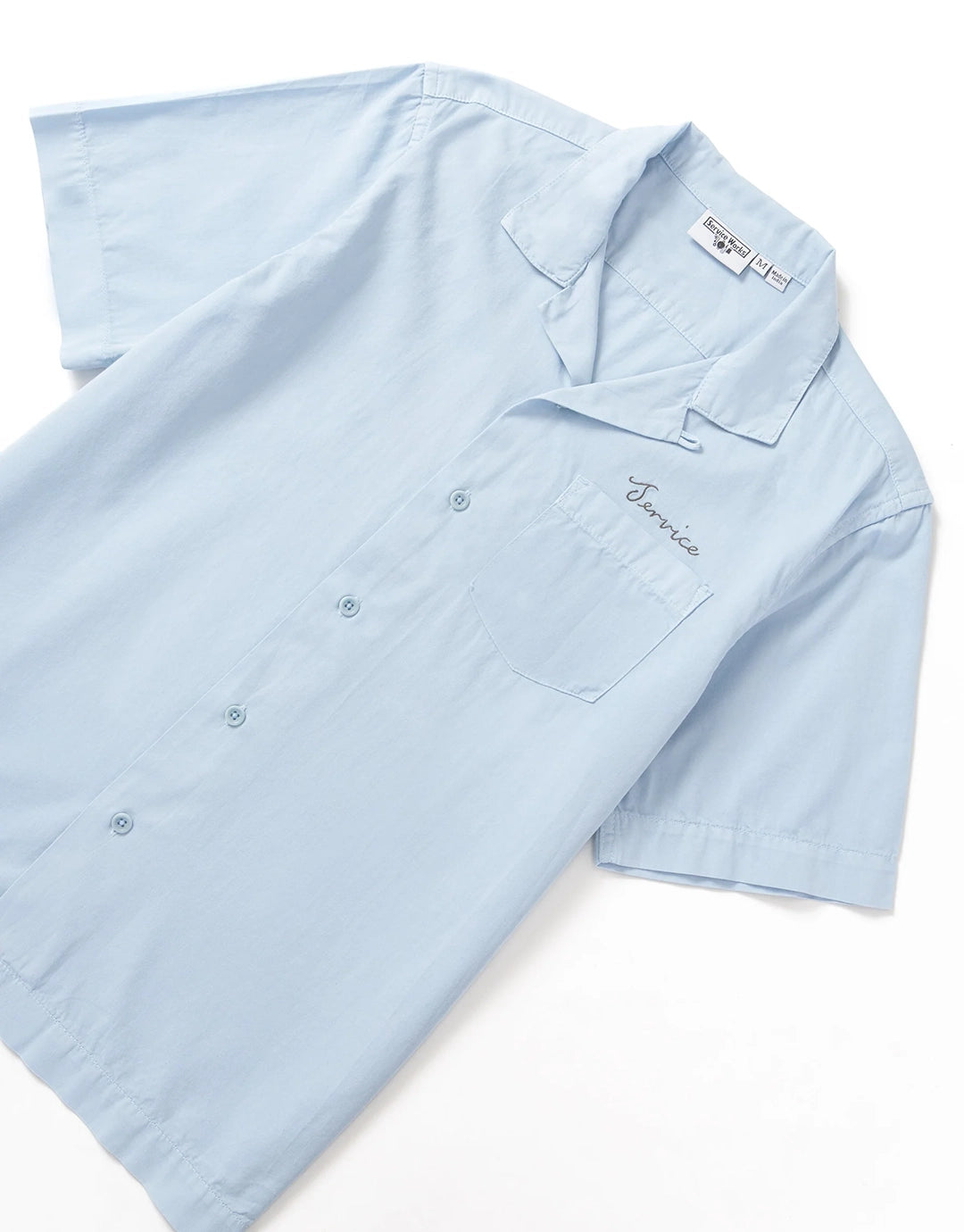 Script Resort Shirt - Powder