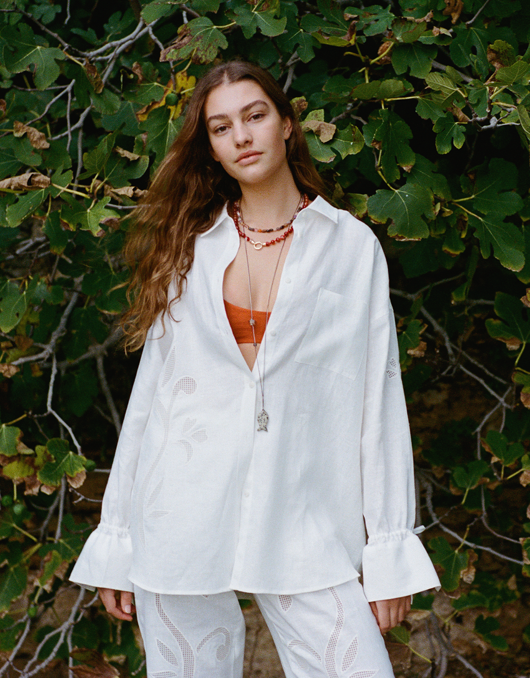Riley Shirt - Lotus Broderie