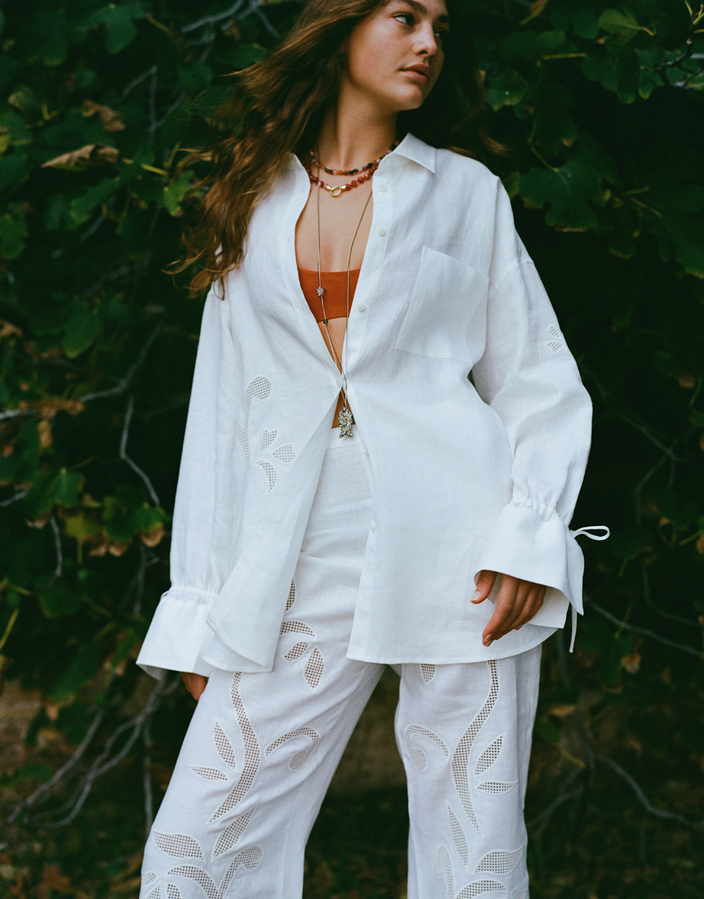Riley Shirt - Lotus Broderie