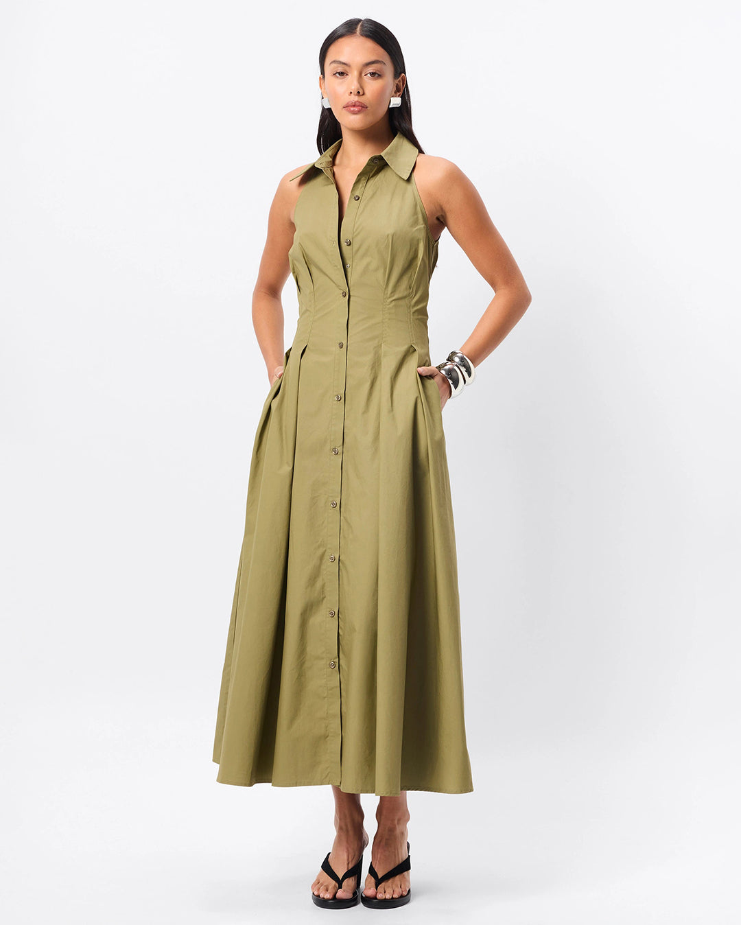 Roam Maxi Dress - Olive by Mossman - view 2