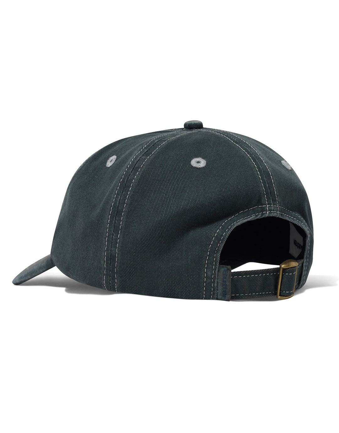 Rounded Logo 6 Panel Cap - Washed Black by Butter Goods - view 2