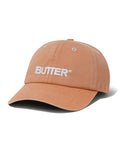 Rounded Logo 6 Panel Cap - Washed Orange by Butter Goods