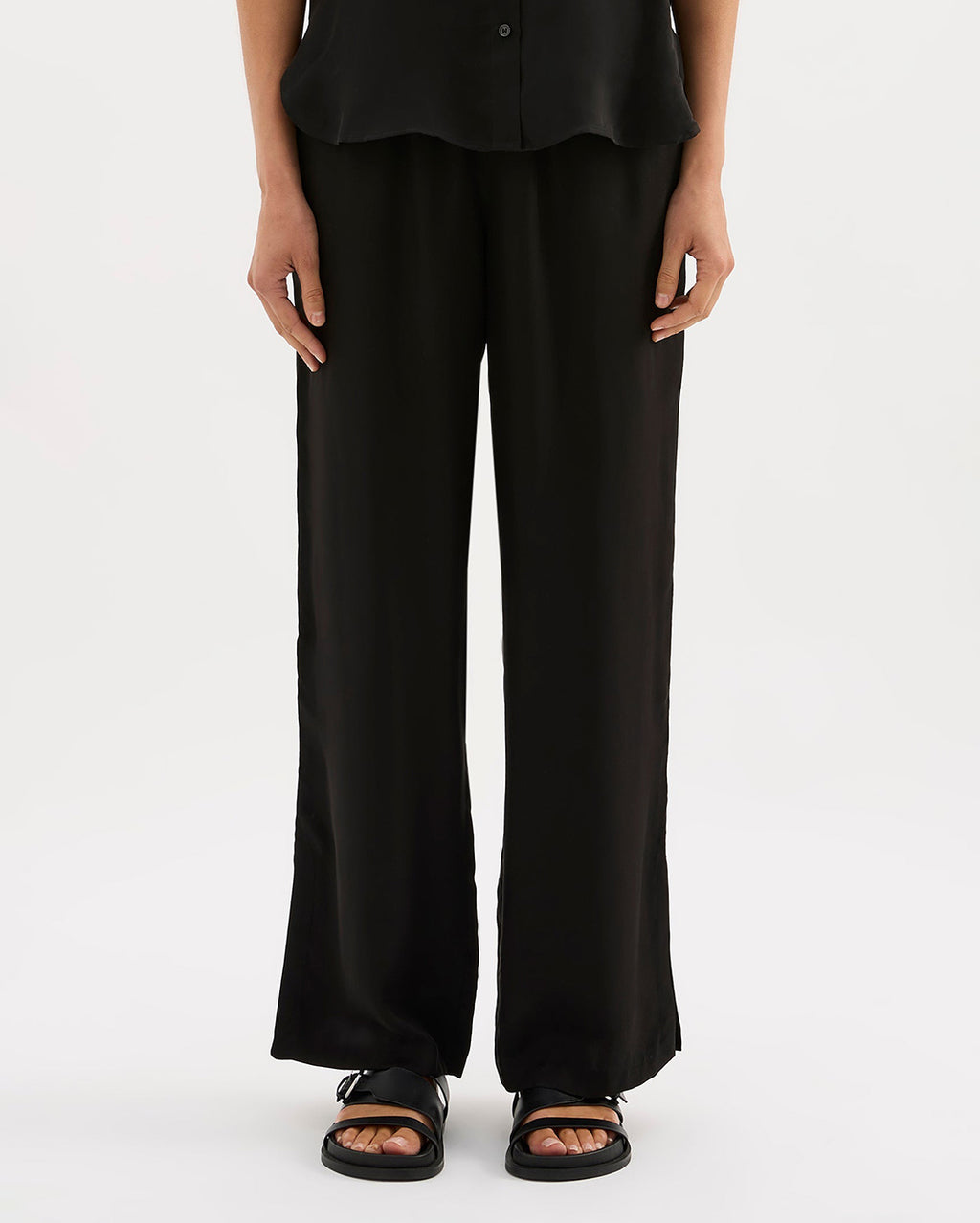 Dara Cupro Pant - Black